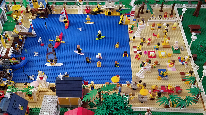 LEGO Beach and Lake Area